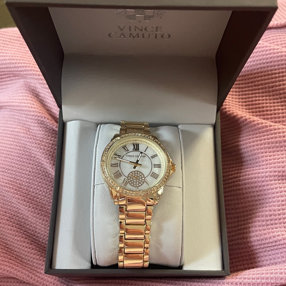 Womens Gold Vince Camuto Watch